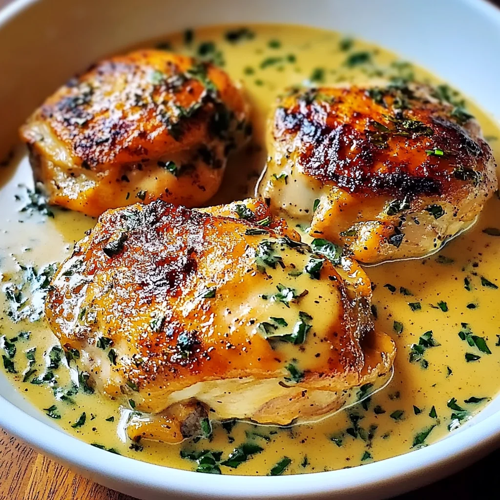 Bobby Flay's Creamy Chicken Thighs