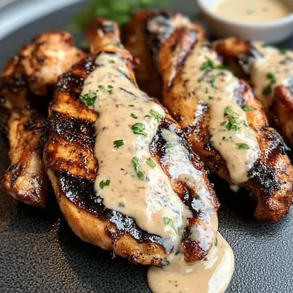 Cajun Grilled Chicken with Alabama White Sauce