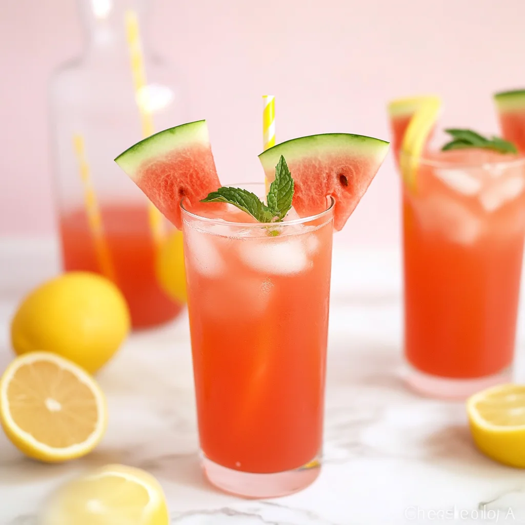 Copycat Chick-fil-A Watermelon Mint Lemonade