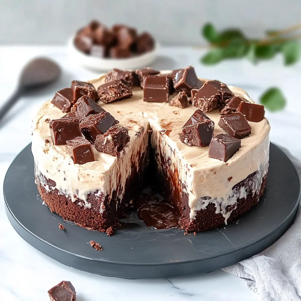 Delicious Brownie Ice Cream Cake