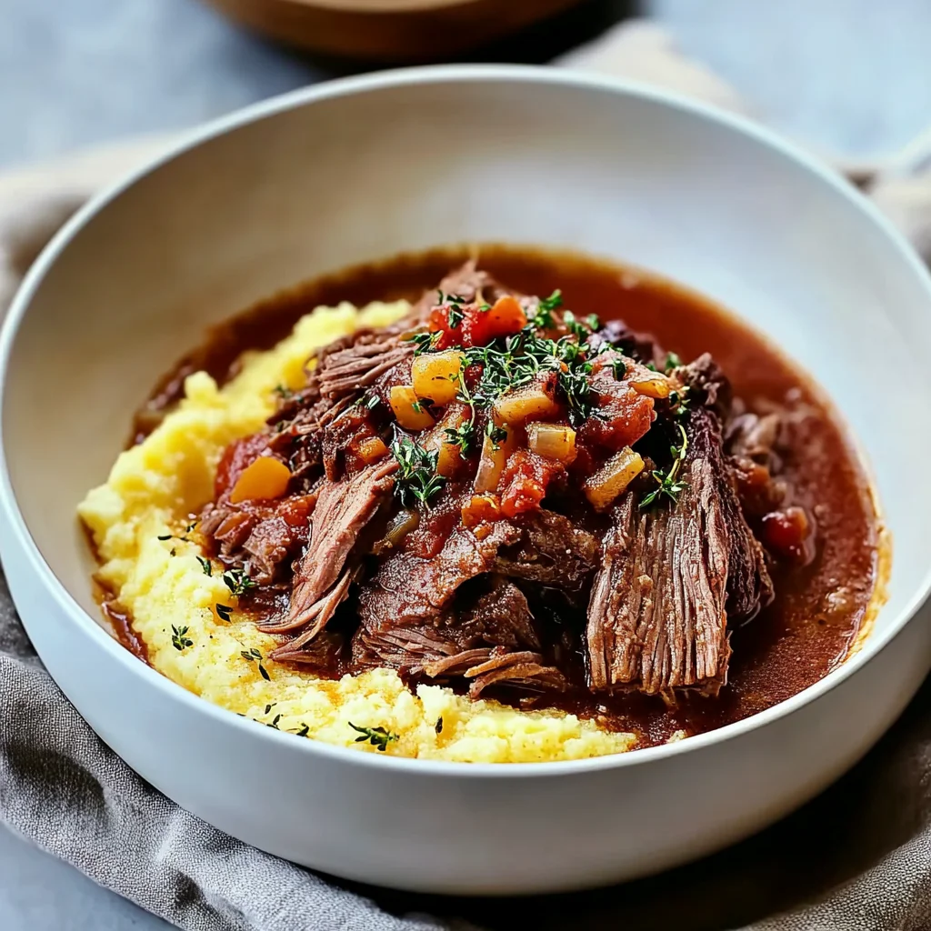 Italian Pot Roast with Polenta