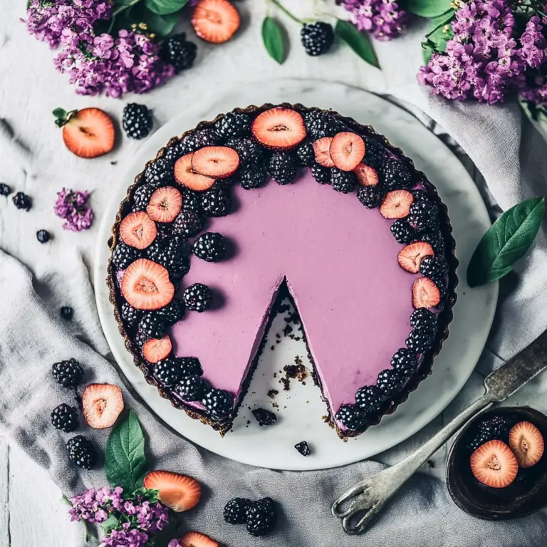 No-Bake Blackberry Tart