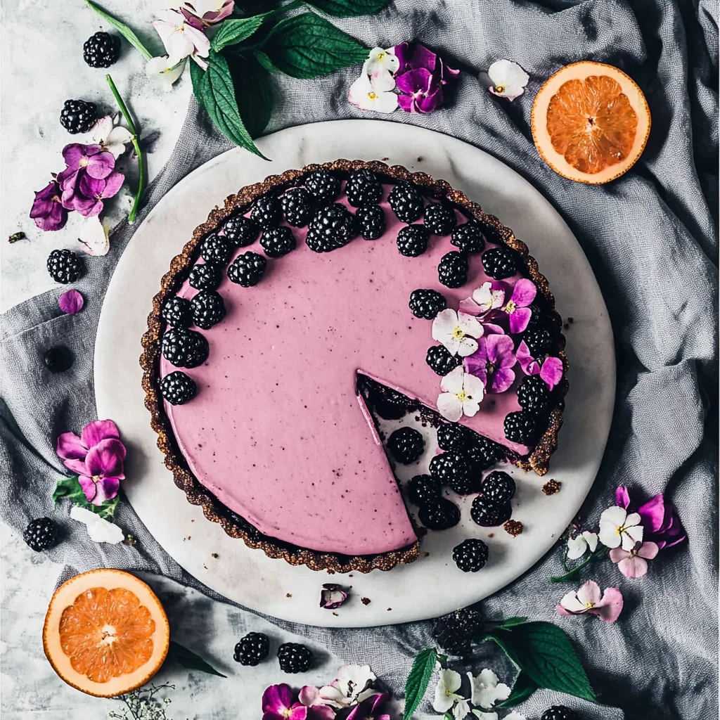 No-Bake Blackberry Tart