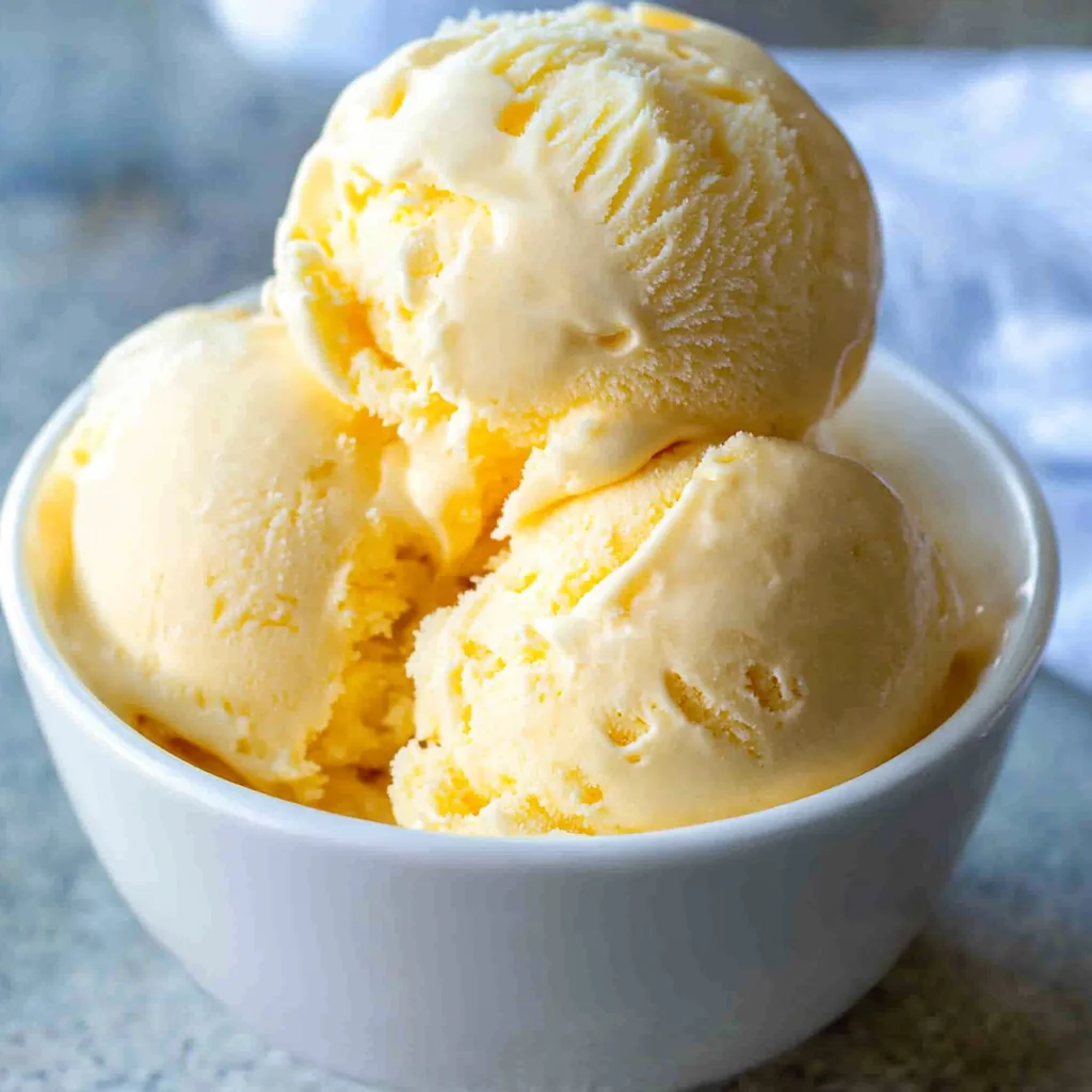 Old Fashioned Peach Ice Cream