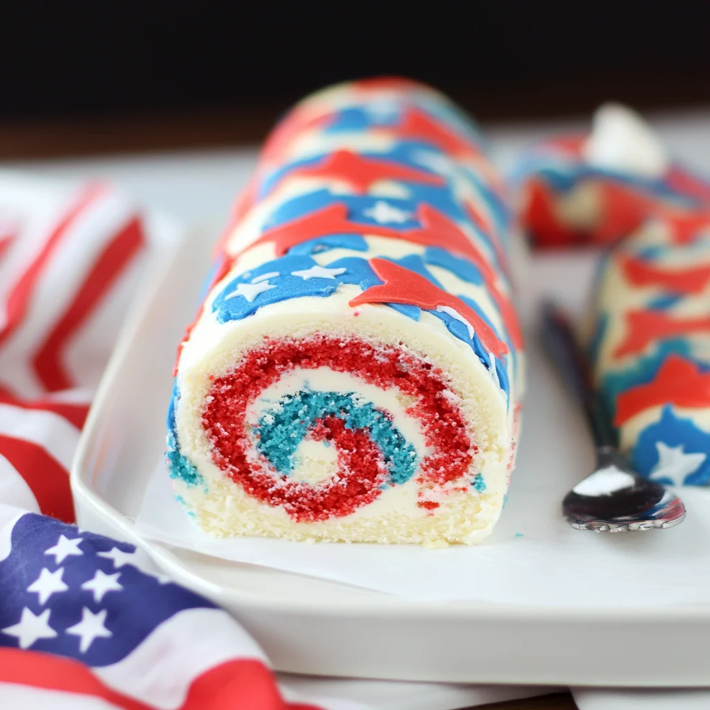 4th of July Cake Roll