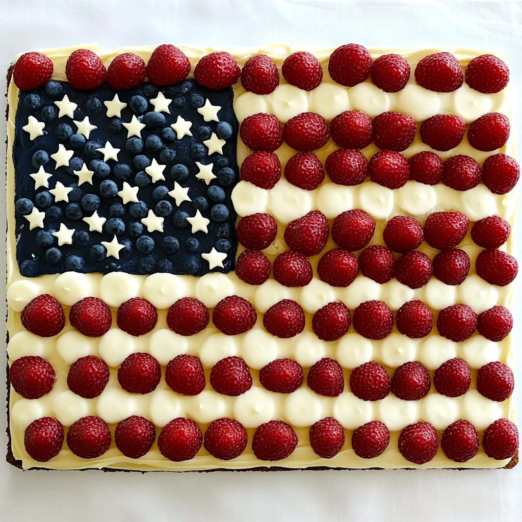 American Flag Cookie Cake