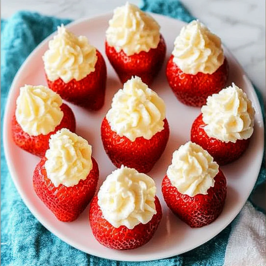 Cheesecake Stuffed Strawberries