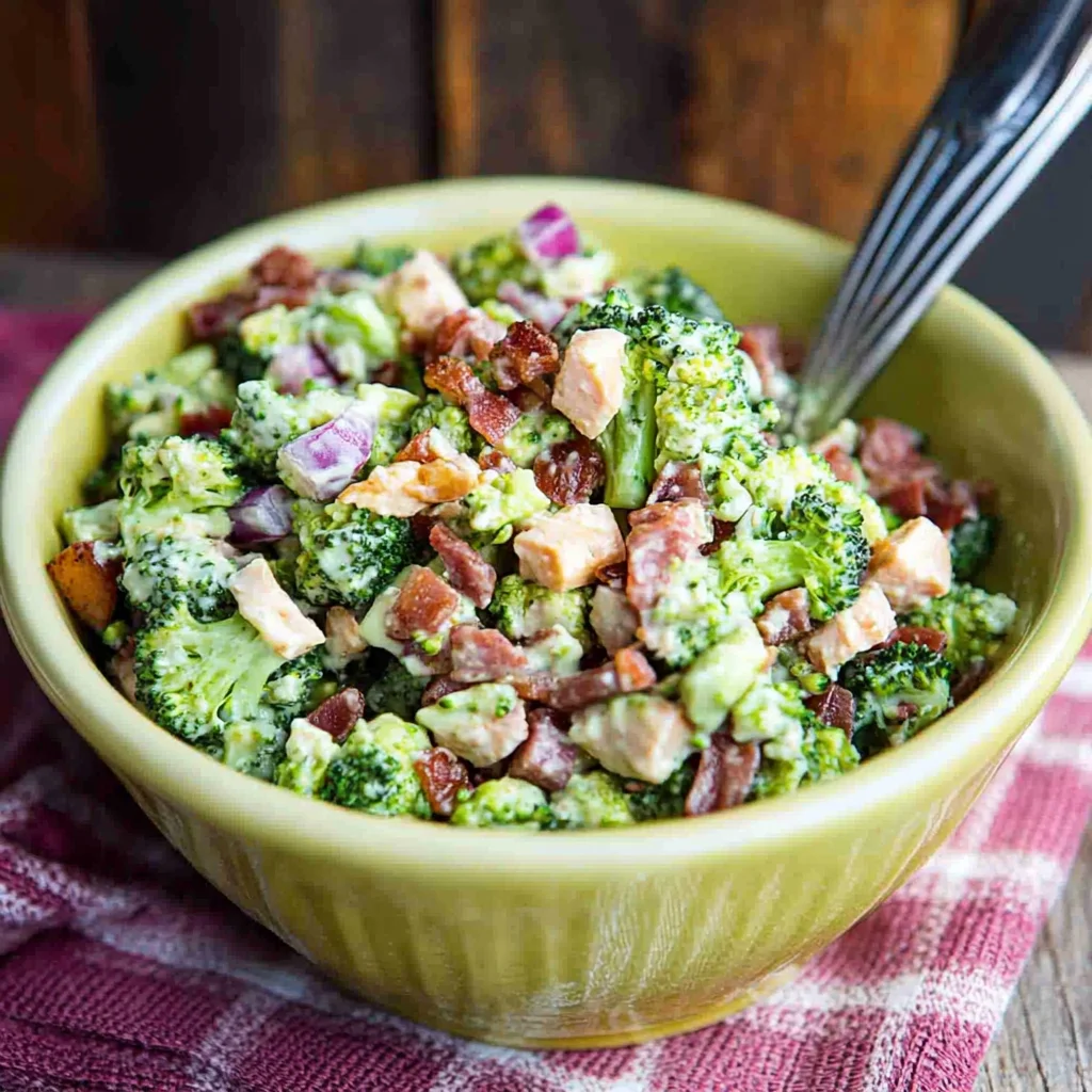 Classic Turkey Bacon Broccoli Salad Recipe