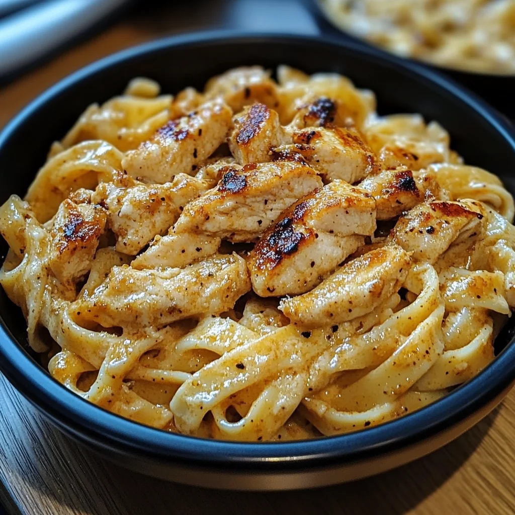 Creamy One-Pot Cajun Chicken Linguine with Garlic Parmesan Sauce