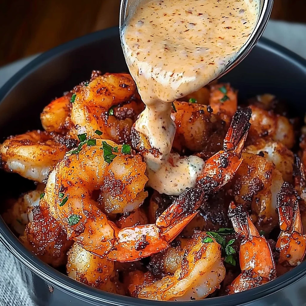 Crispy Cajun Shrimp with Creamy Sauce