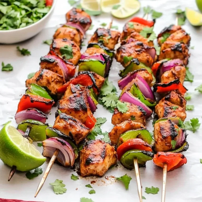 Fajita Chicken Kebabs