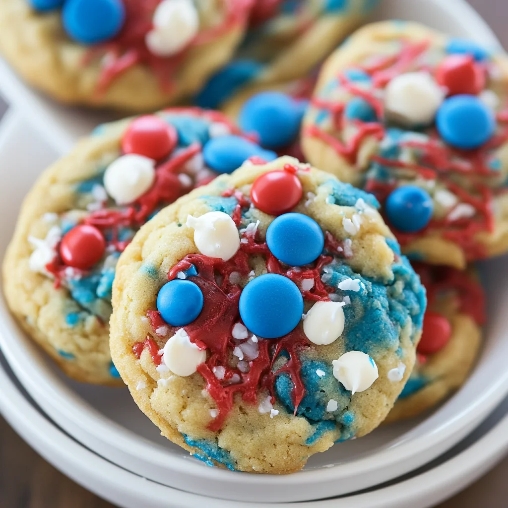 Fireworks Pudding Cookies