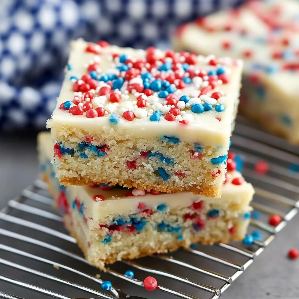 Fireworks Sugar Cookie Bars Recipe