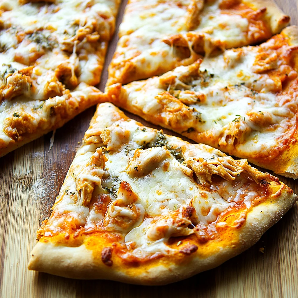 Four Cheese Buffalo Chicken Pizza