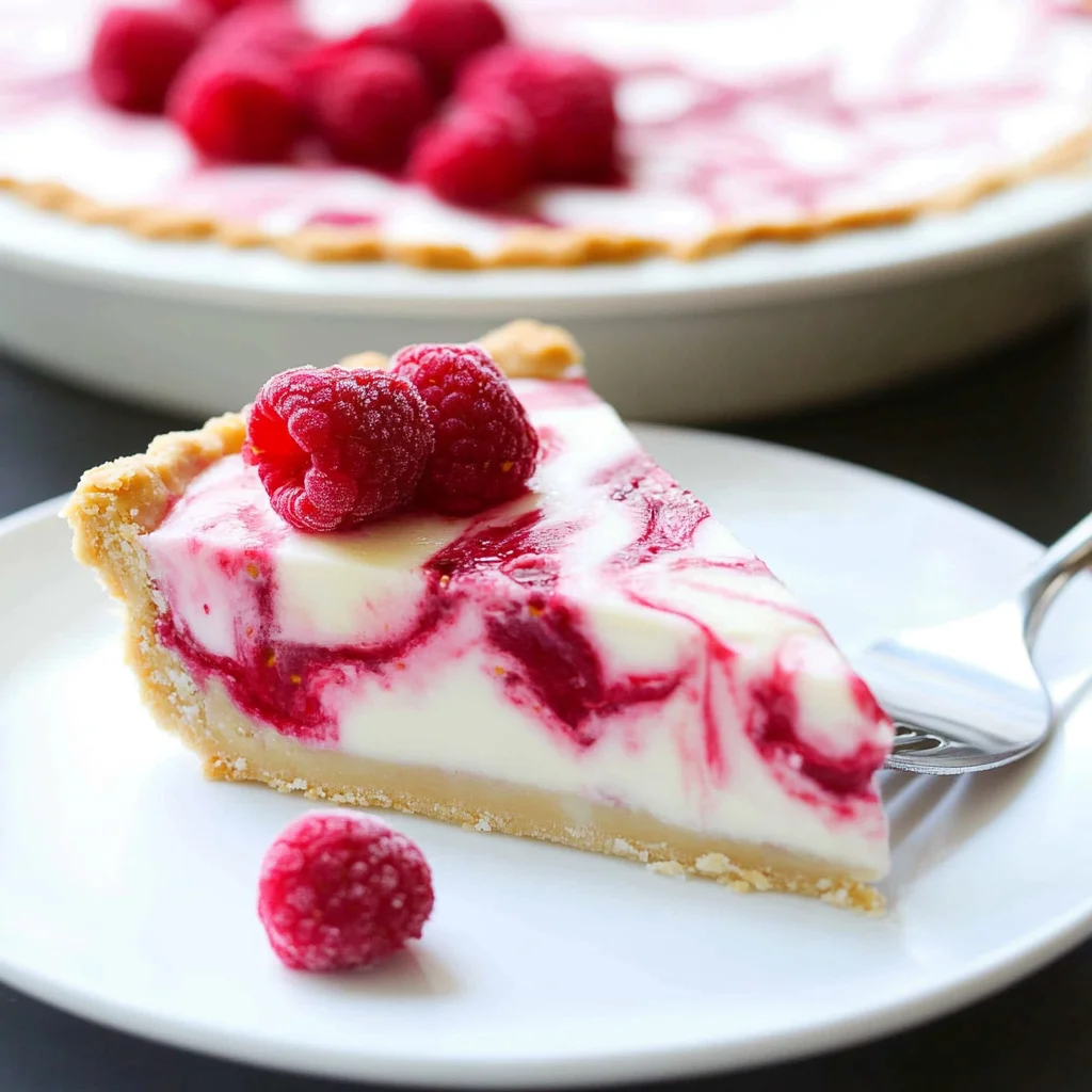 Frozen Raspberry Lemonade Pie