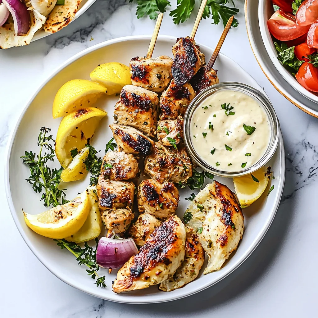 Greek Chicken Kabobs