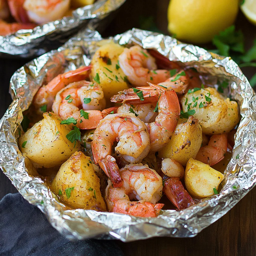 Grilled Shrimp Boil Packets