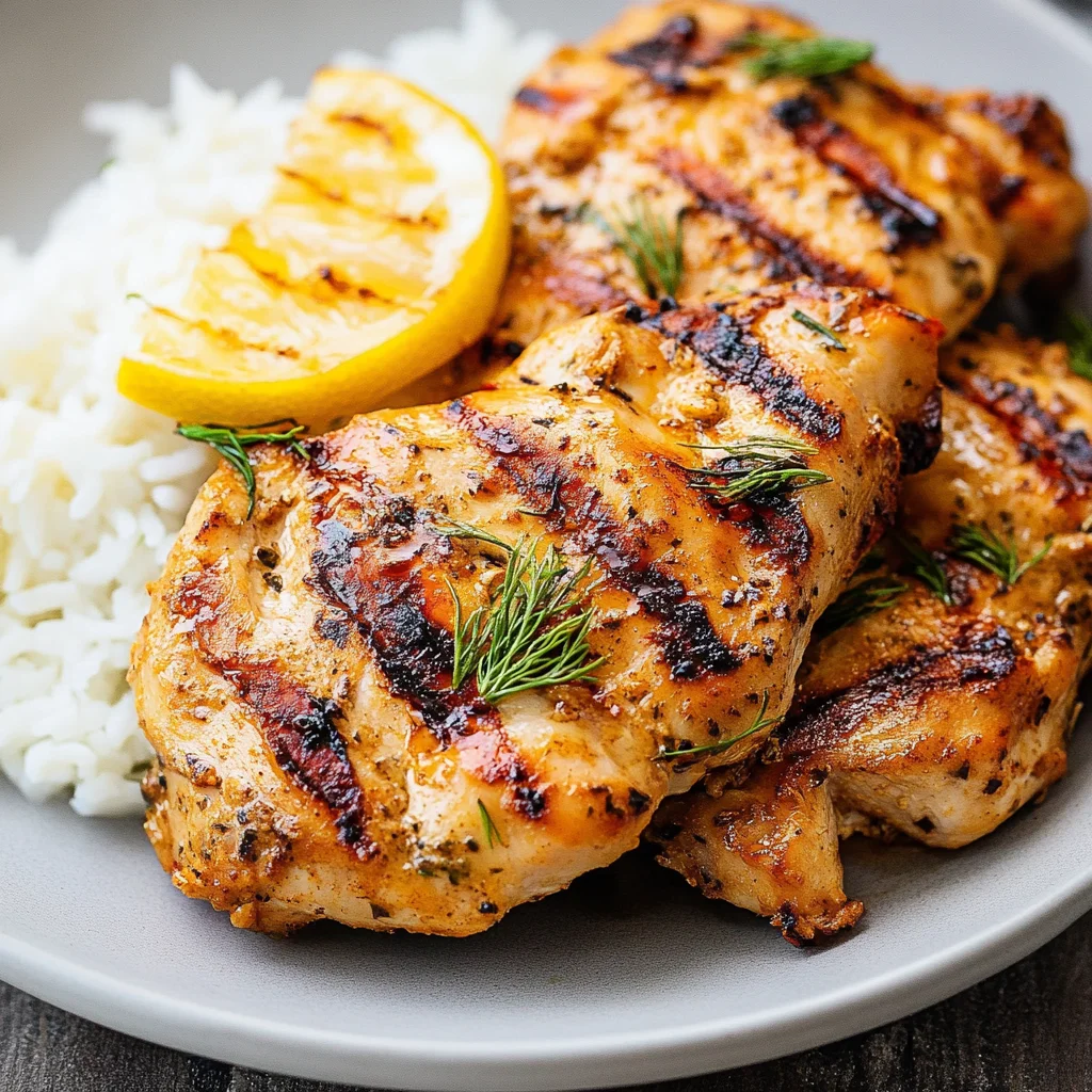 Grilled Tahini Chicken
