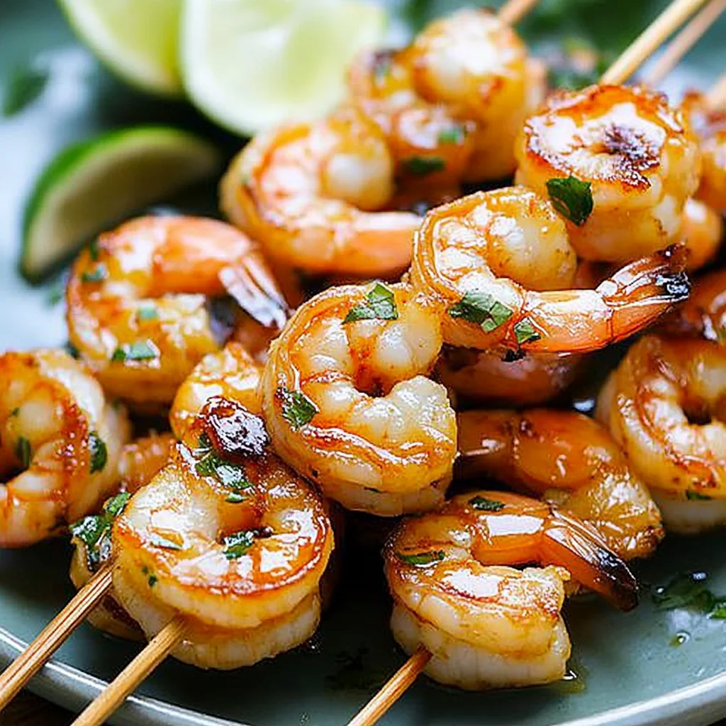 Honey Sriracha Shrimp Kebab Recipe