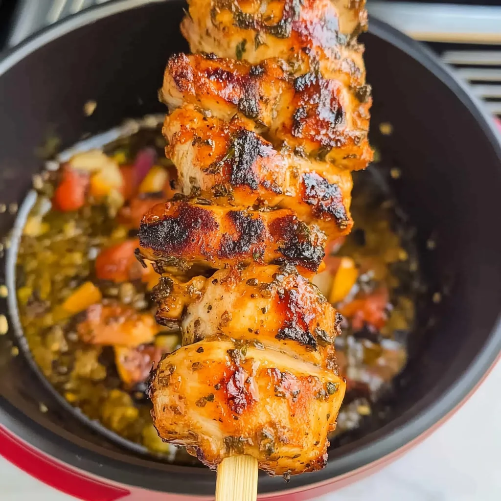 Hot Lemon Pepper Chicken Skewers