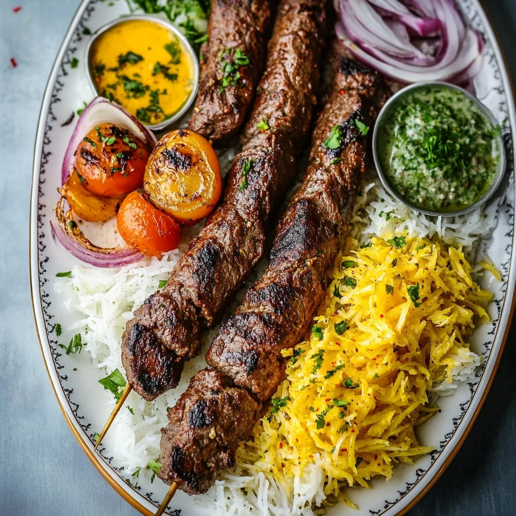 Kabob Koobideh (Persian Beef Kebab Recipe)