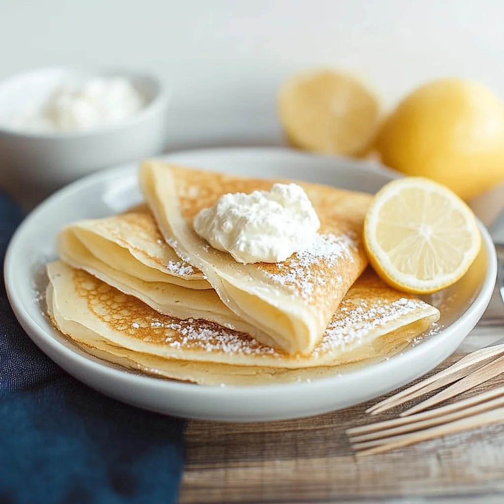 Lemon Ricotta Crepes
