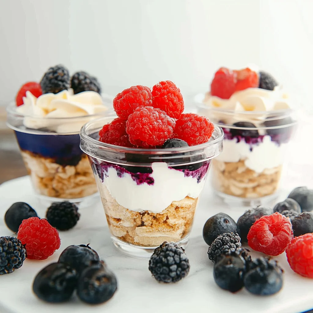 Mixed Berry Mini Trifles