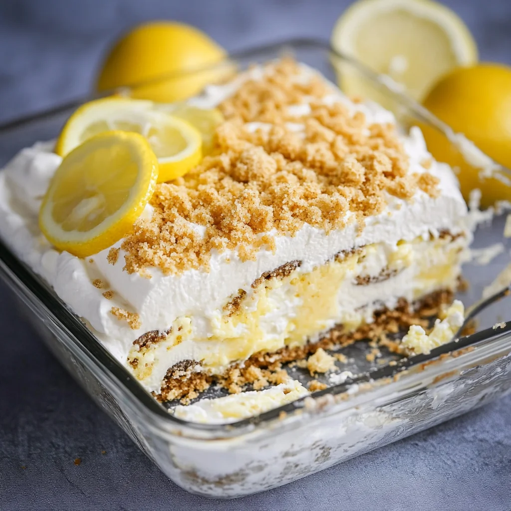 No Bake Oreo Lemon Dessert