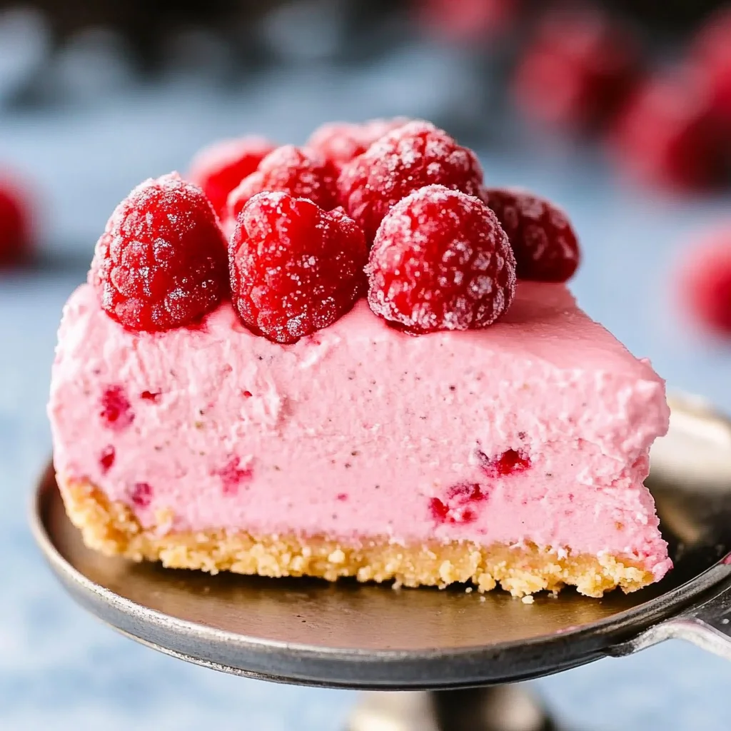 No Bake Raspberry Cheesecake