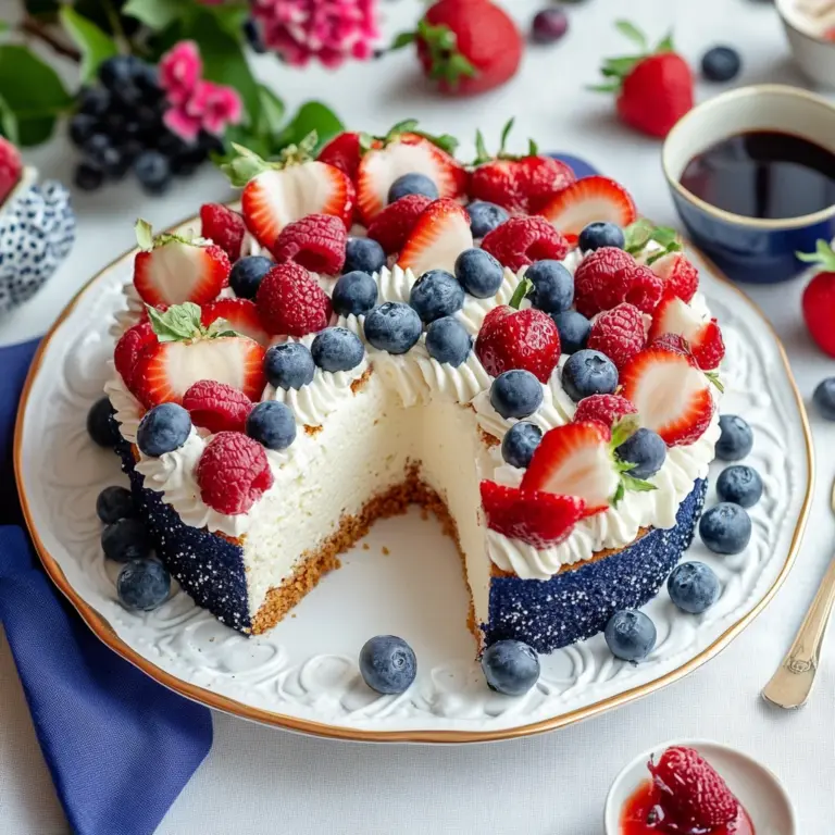 Red, White, & Blue Dessert for Labor Day & July 4th