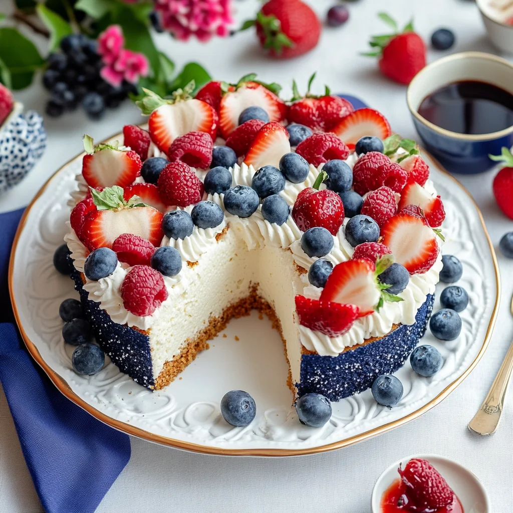 Red, White, & Blue Dessert for Labor Day & July 4th