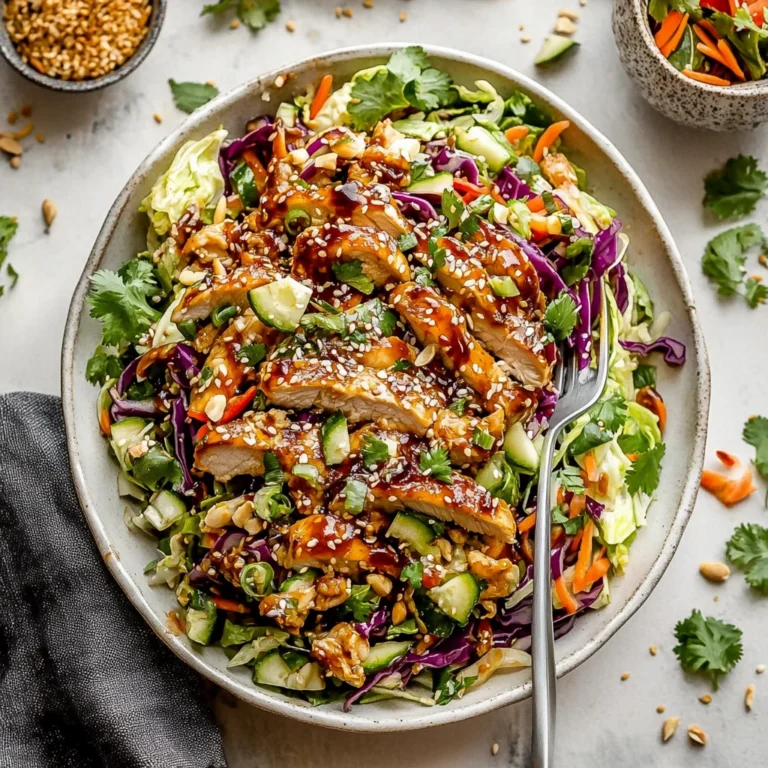 Sesame Chicken Cabbage Crunch Salad