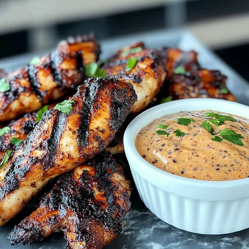 Smoky Chipotle Grilled Chicken with Chipotle Dipping Sauce