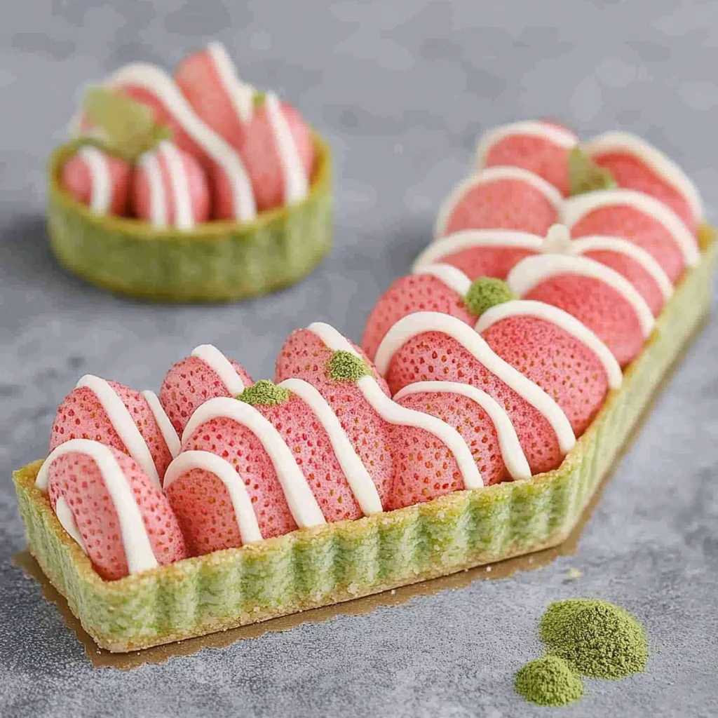 Strawberry Matcha Tart