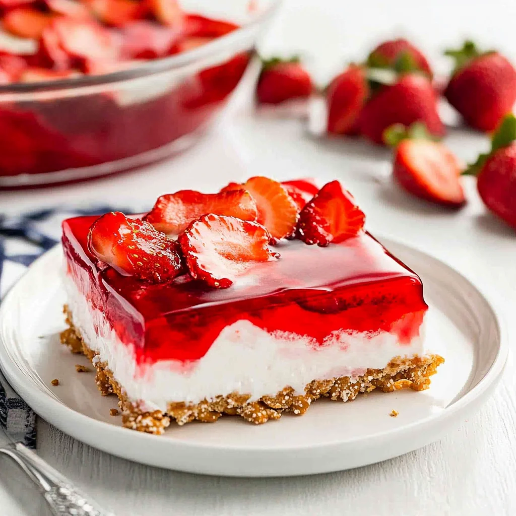 Strawberry Pretzel Jello Salad Recipe