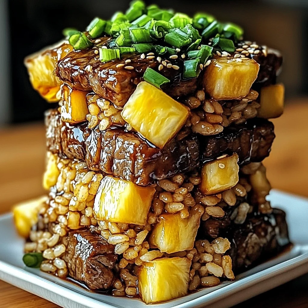 Teriyaki Beef & Pineapple Rice Bowl