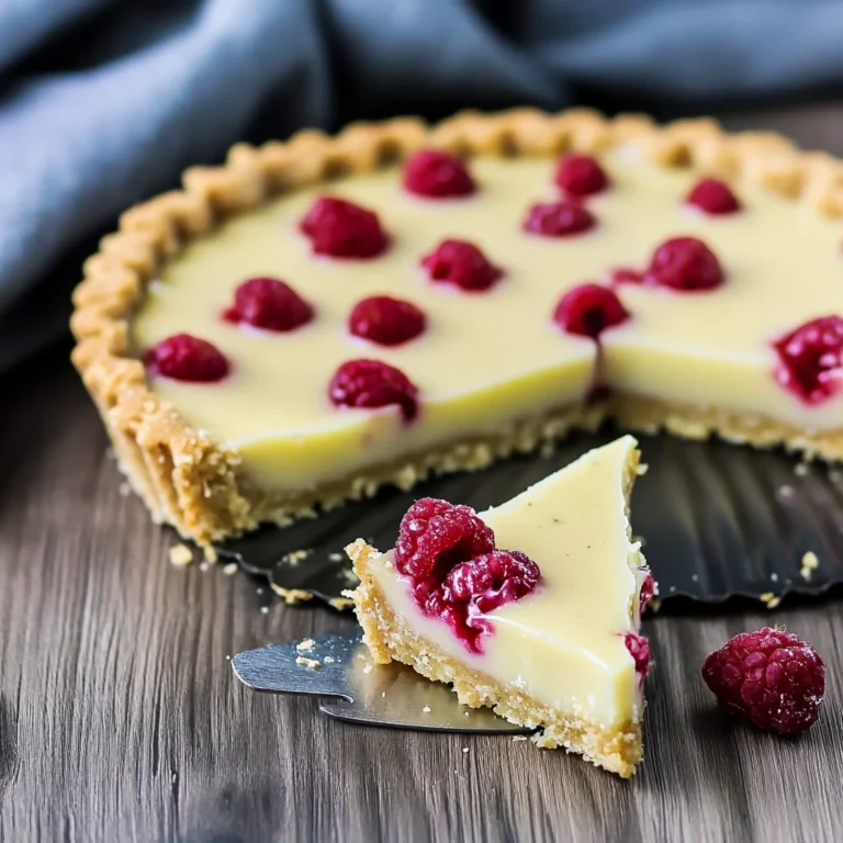 White Chocolate Raspberry Tart