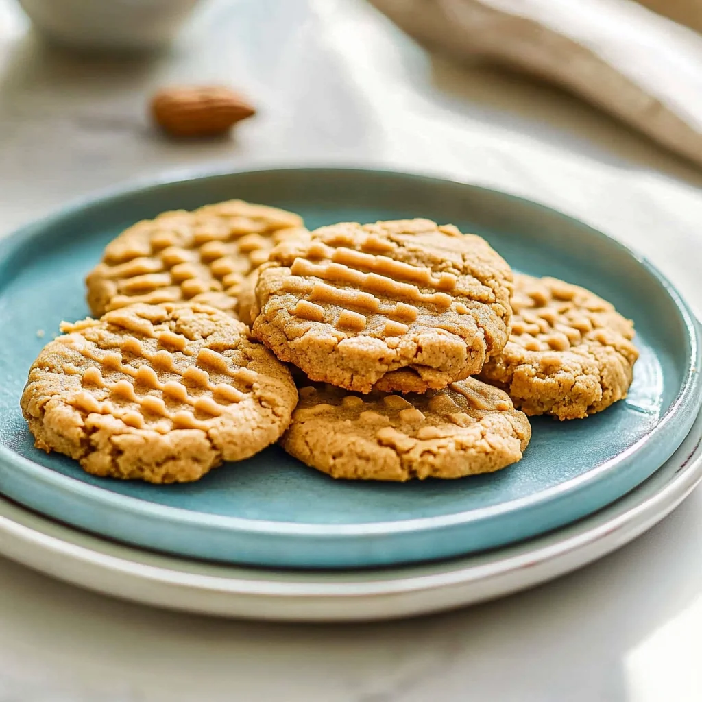 3 Ingredient Sugar Free Peanut Butter Cookies