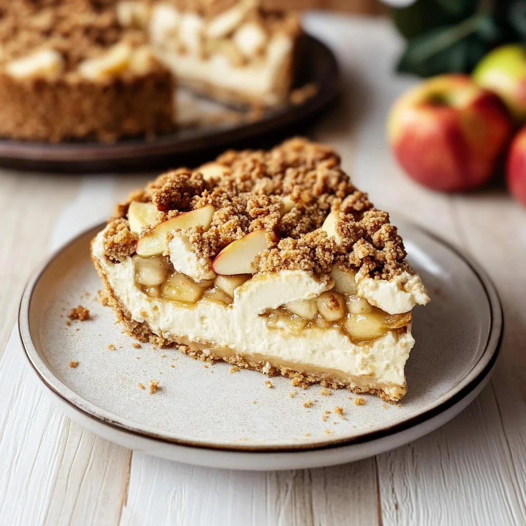 Apple Crumble Cheesecake