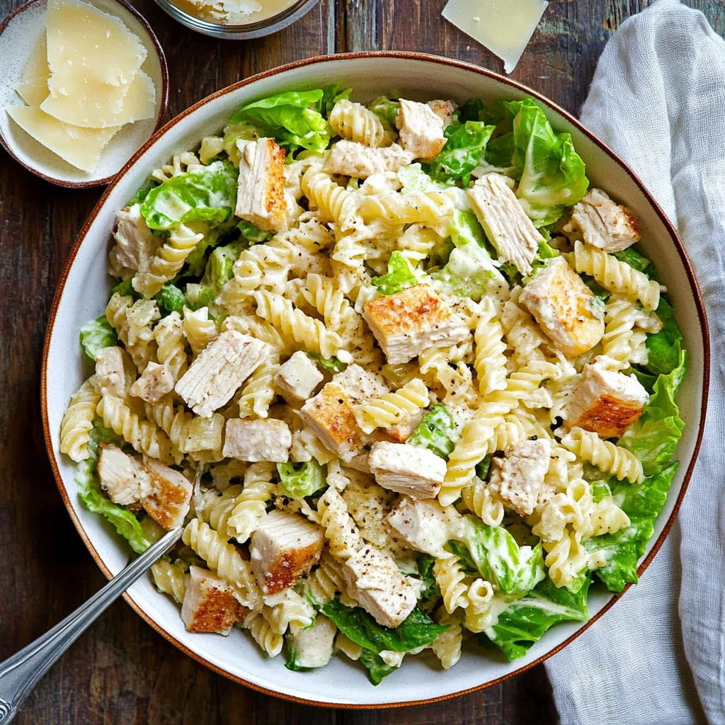 Chicken Caesar Pasta Salad