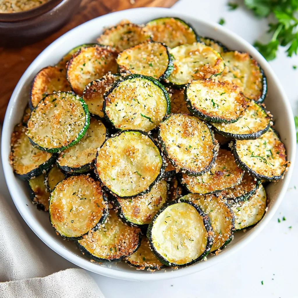 Crispy Baked Zucchini Chips
