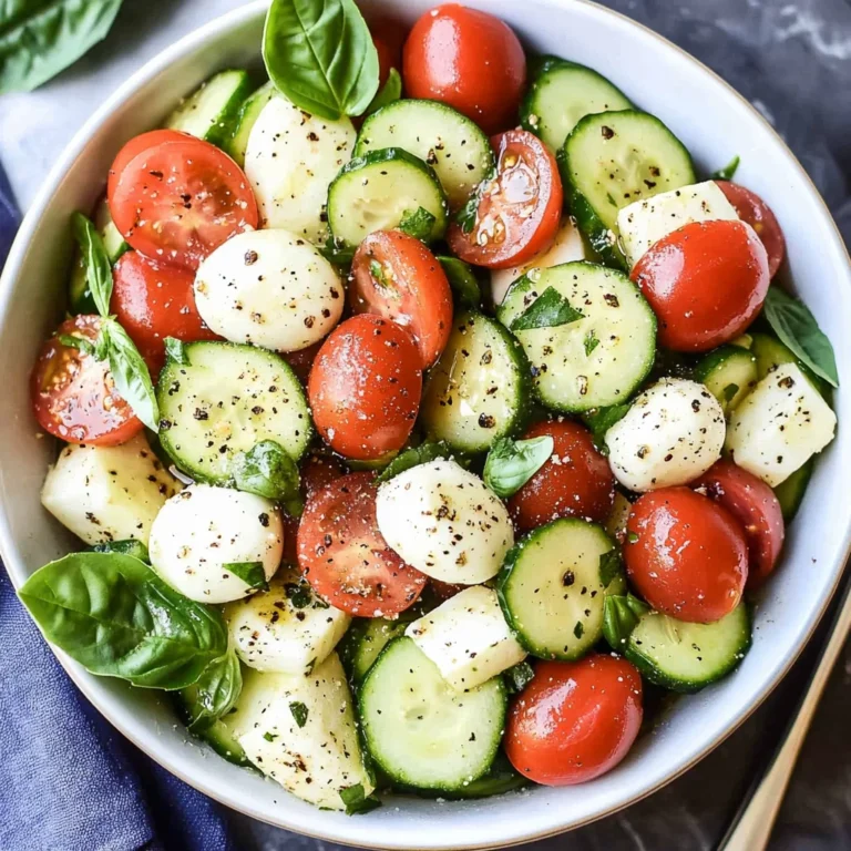 Cucumber Caprese Salad