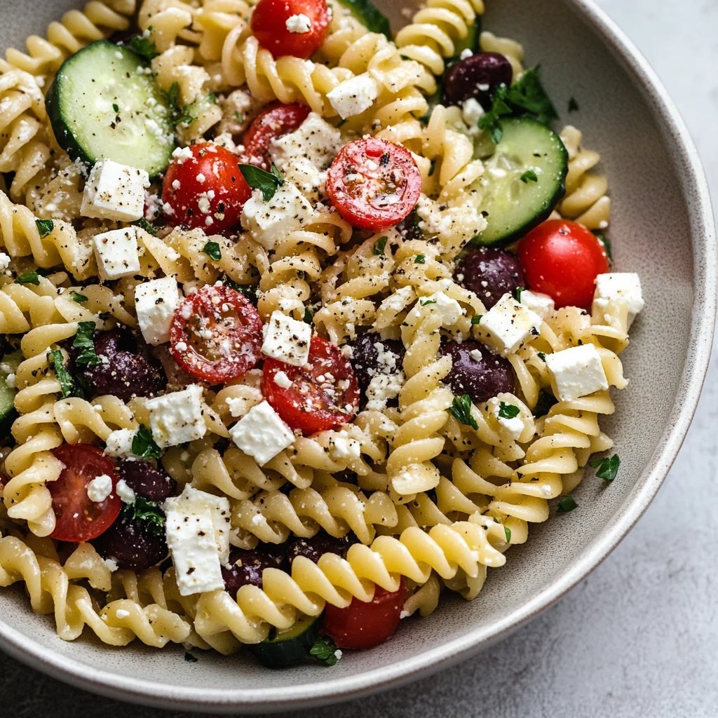 Easy Greek Pasta Salad