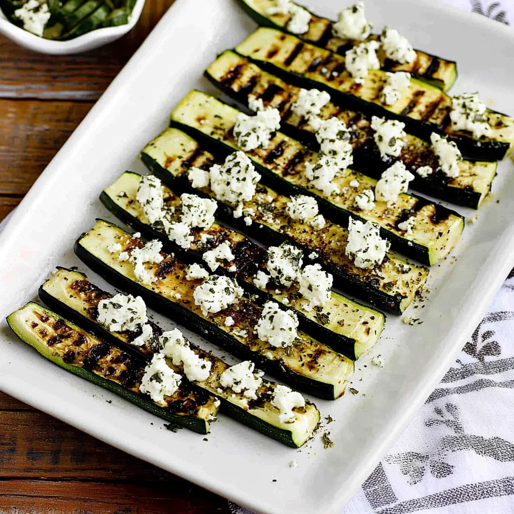 Easy Grilled Greek Zucchini