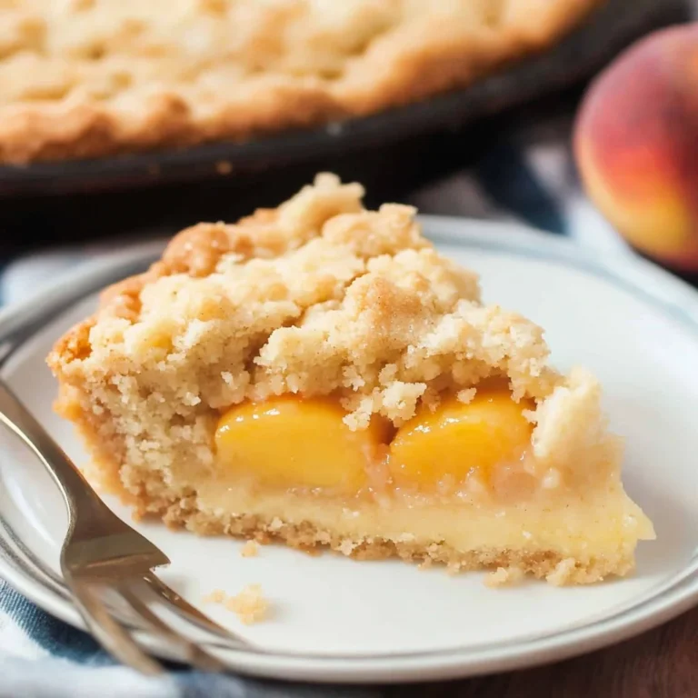 Easy Italian Peach Crumb Cake