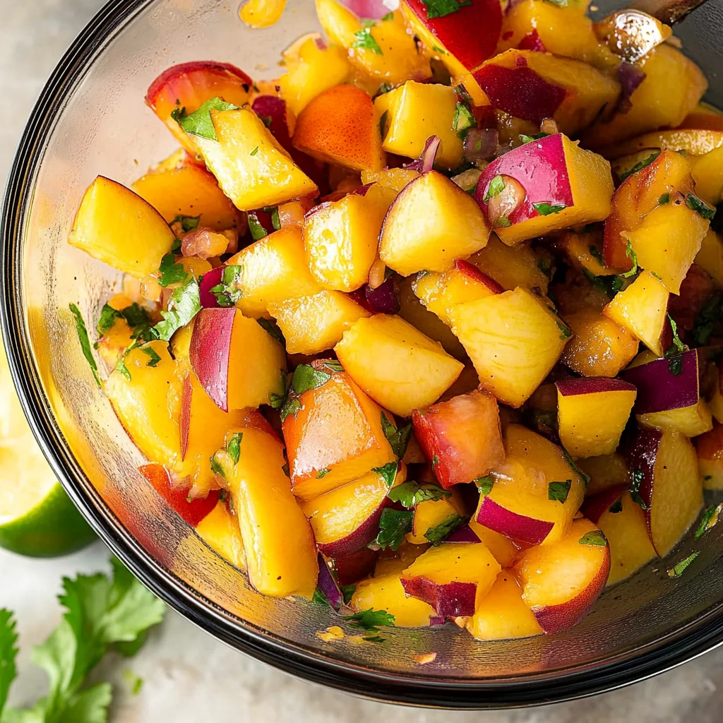 Fresh Peach Salsa