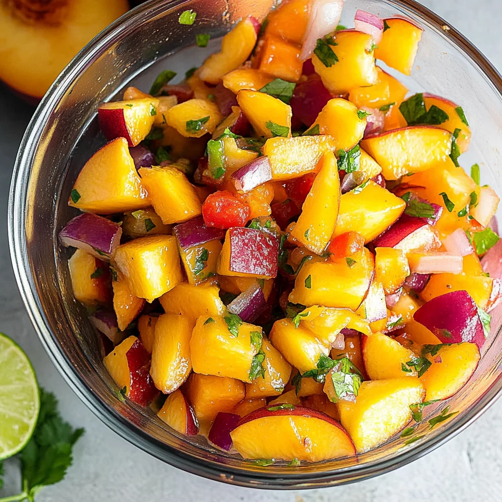 Fresh Peach Salsa