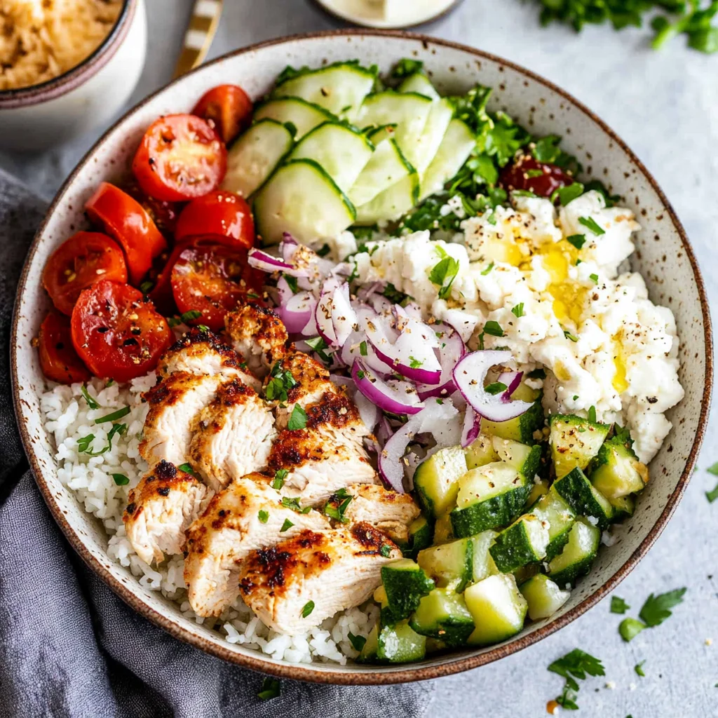 Greek Chicken Bowls