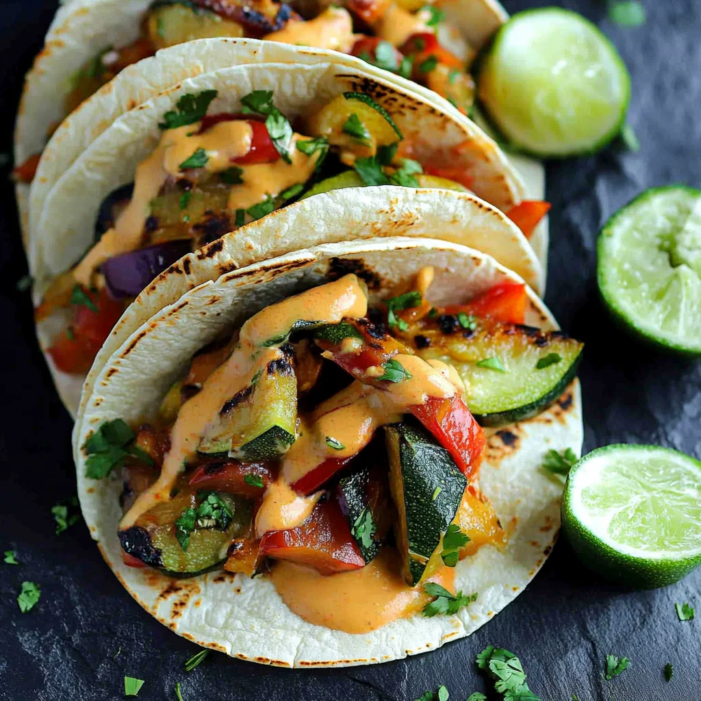 Grilled Thai Vegetable Tacos Recipe