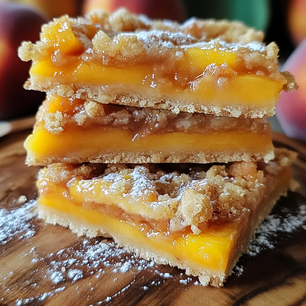 Heavenly Summer Peach Bars